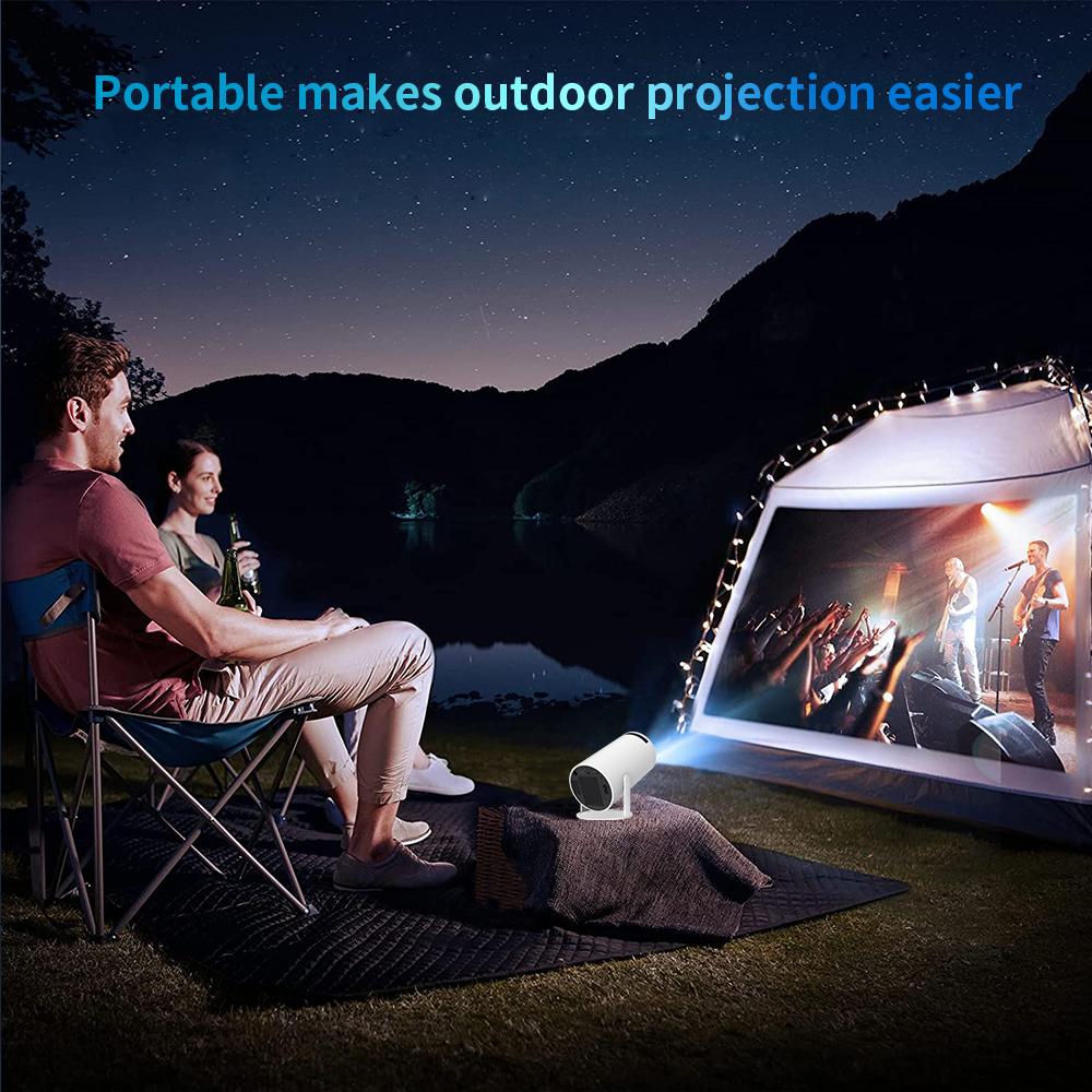 2024 4K Android 11 Home Cinema and Outdoor Portable Projector with Dual WiFi6 and Allwinner H713 Chipset