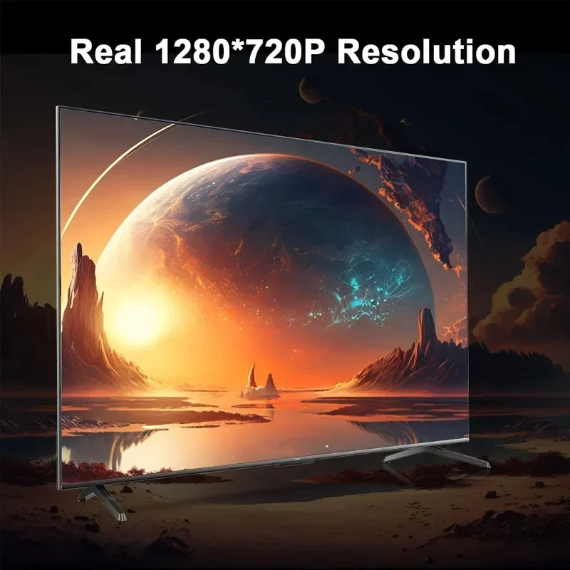 2024 4K Android 11 Home Cinema and Outdoor Portable Projector with Dual WiFi6 and Allwinner H713 Chipset